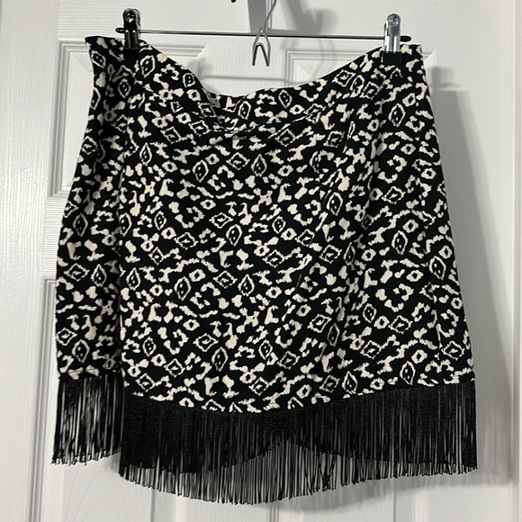 Zara Fringe Wrap Skirt - Picture 3 of 5